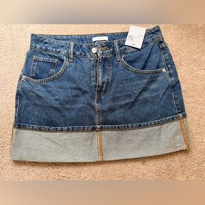 Forever 21 Dark Blue Denim Jeans with Button Accent